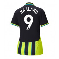 Maglia Calcio Manchester City Erling Haaland #9 Seconda Divisa Donna 2024-25 Manica Corta